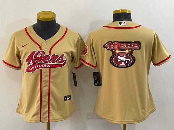 Youth San Francisco 49ers Gold Team Big Logo With Patch Cool Base Stitched Baseball Jersey,We sell and wholesale Youth San Francisco 49ers Gold Team Big Logo With Patch Cool Base Stitched Baseball Jersey on line form chian!